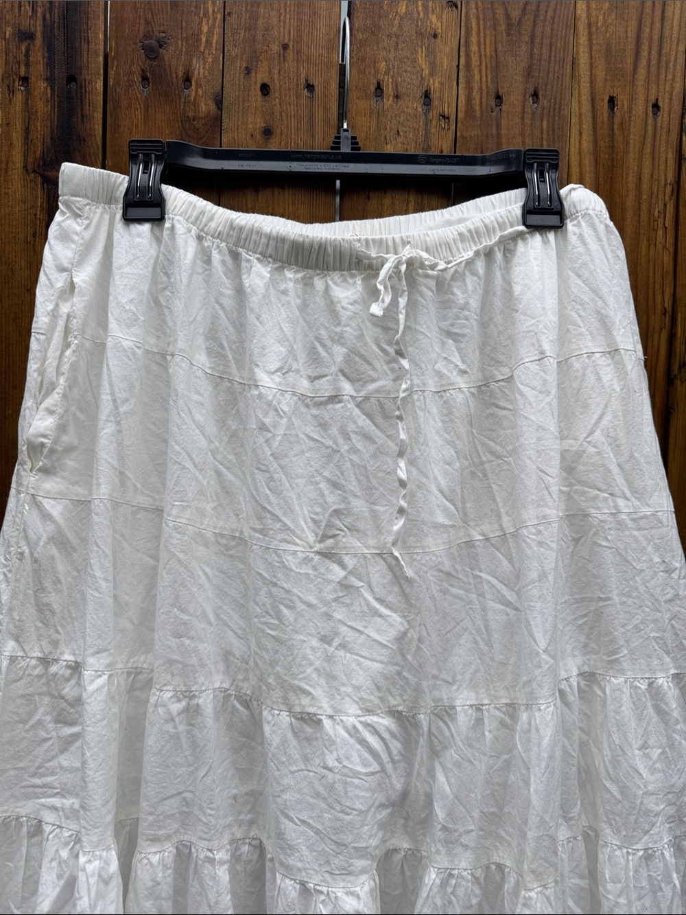 Christy dawn the Darby White Tiered Maxi Skirt - Picture 3 of 10